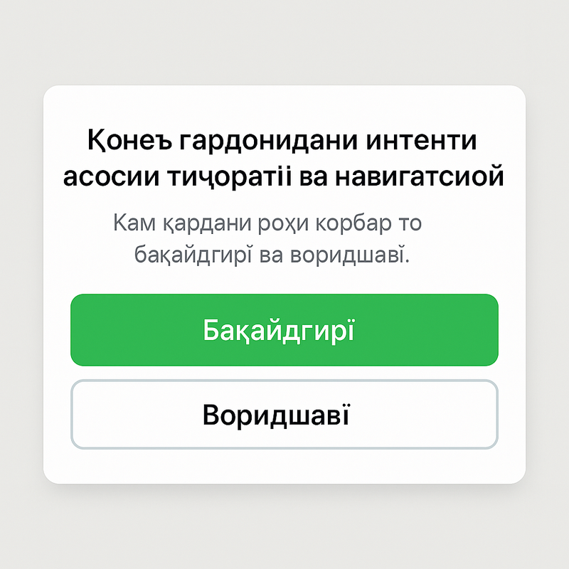 Визуализатсияи маҳсулот, ҷалби таваҷҷӯҳи корбар ва содда кардани гузариш ба бозии мушаххас